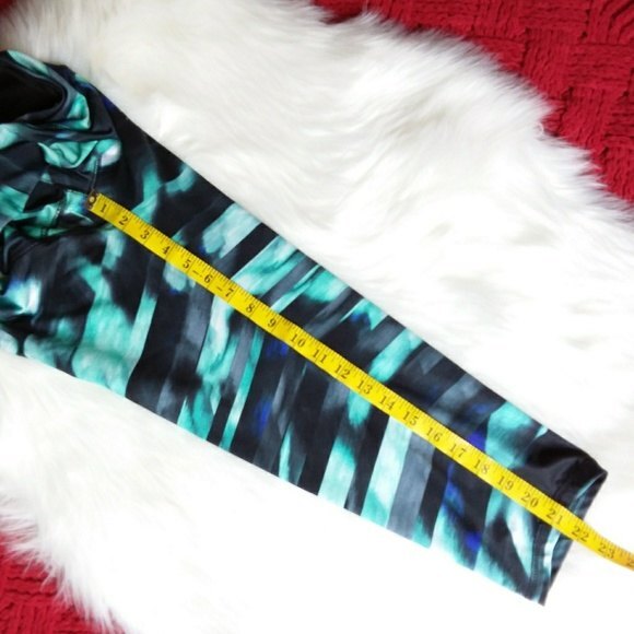 RBX Green Multicolor Active Bottom Leggings L - Picture 5 of 8